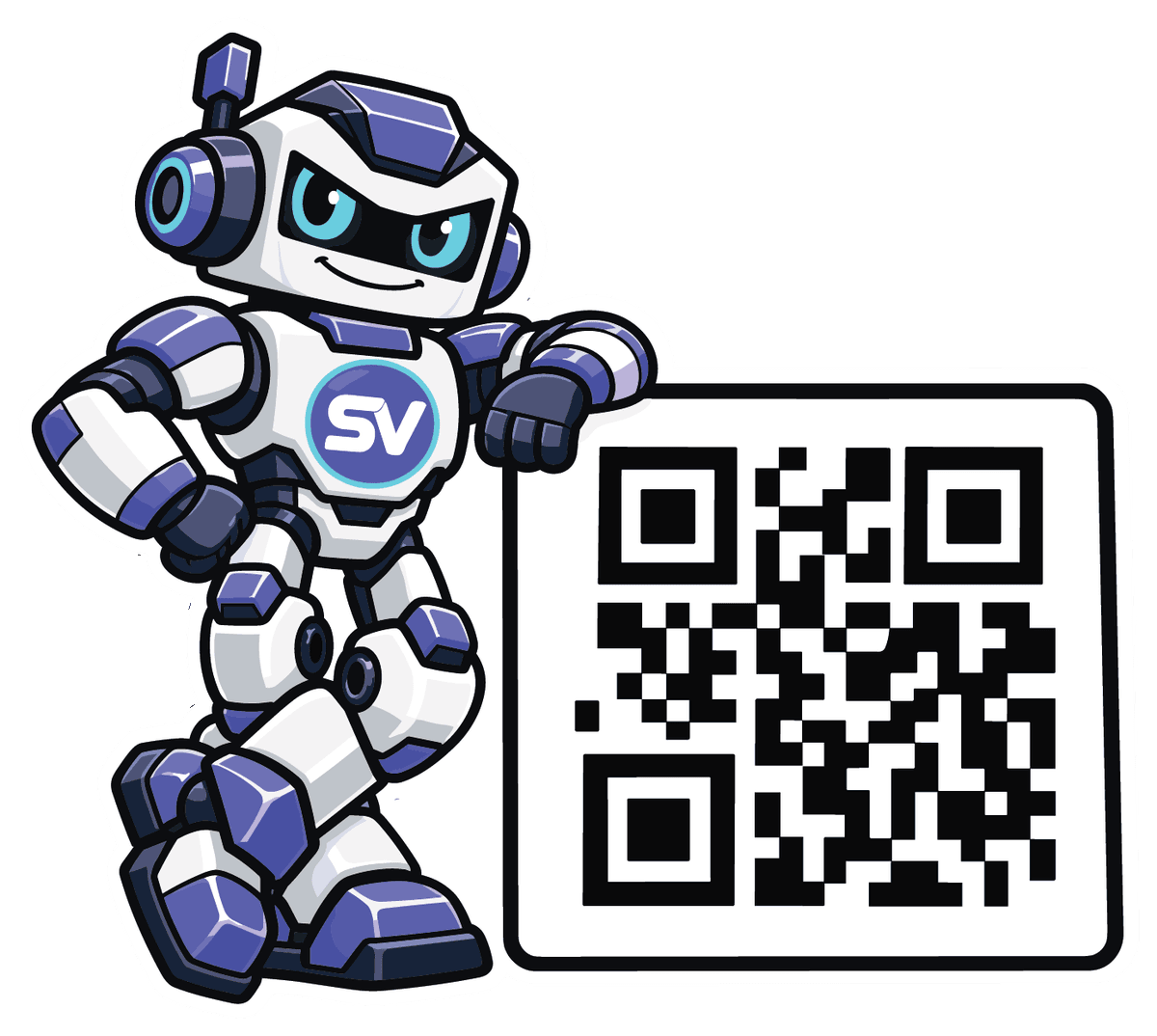 QR Code Stickers example