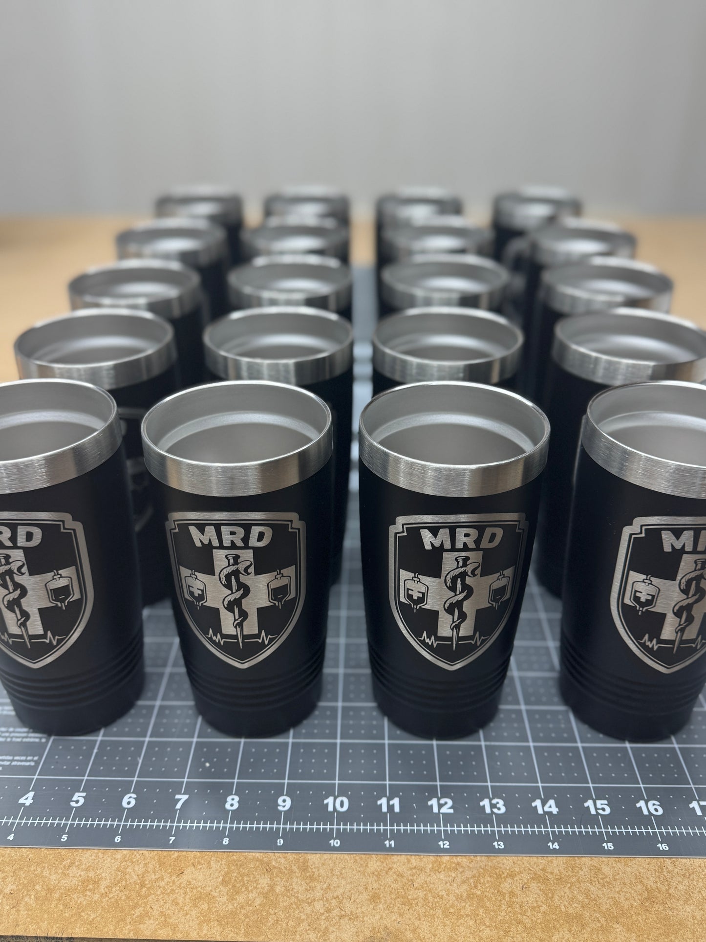 20oz Laser Engraved Tumbler w/ Slider Lid