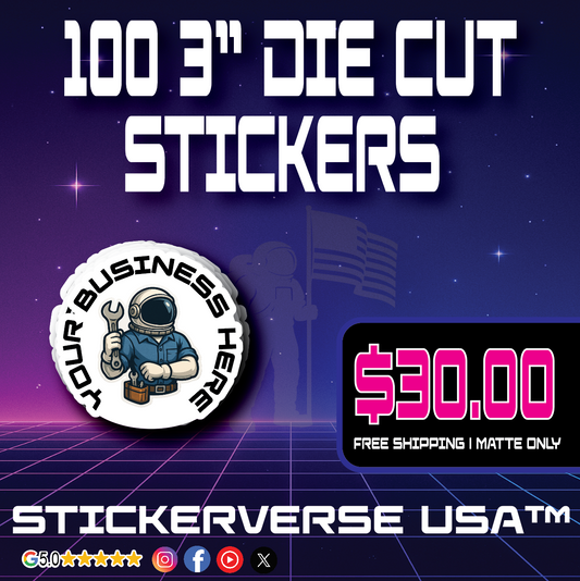 100 3" Stickers Deal
