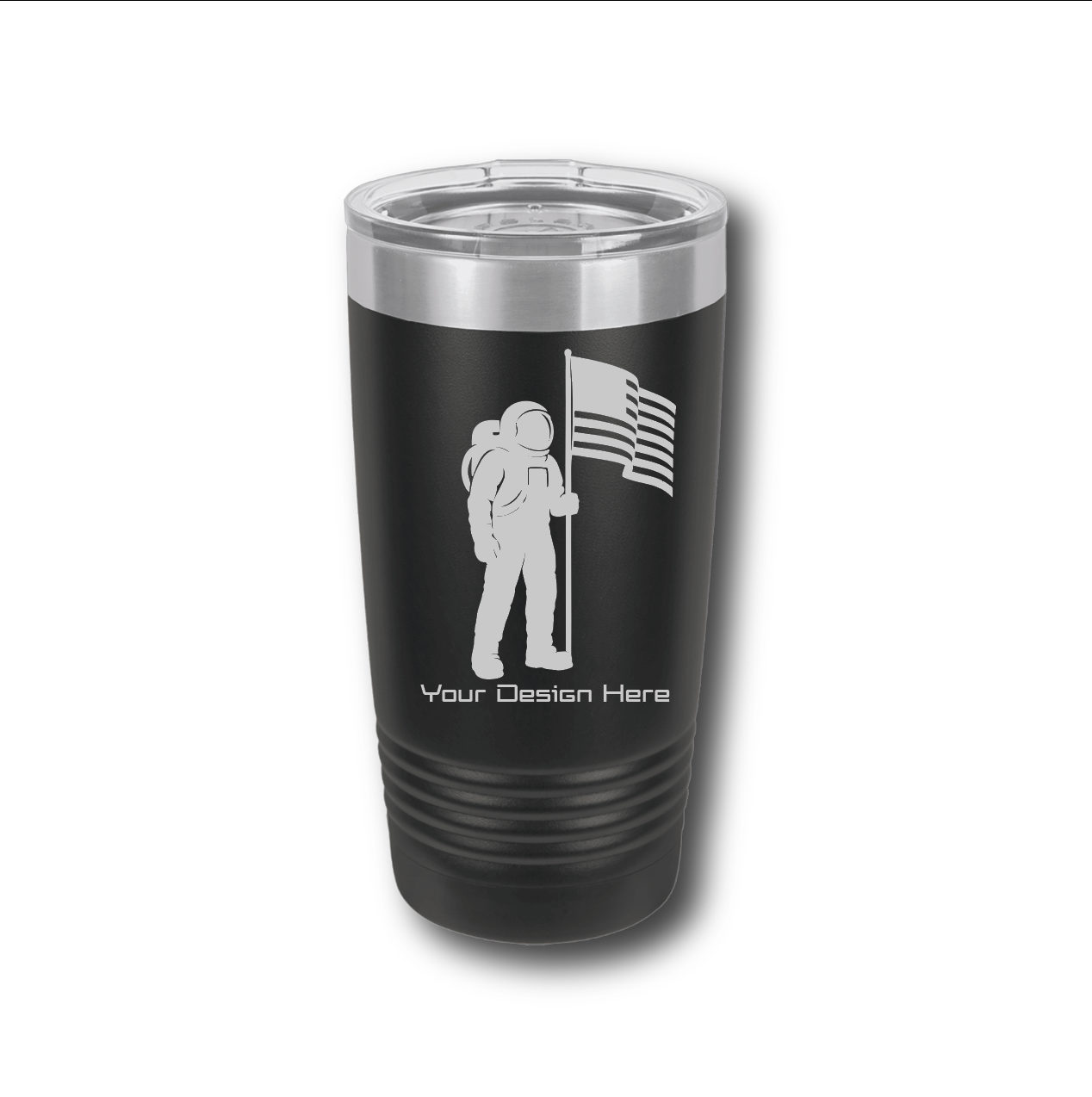 Custom 20oz Laser-Engraved Tumbler with Slider Lid