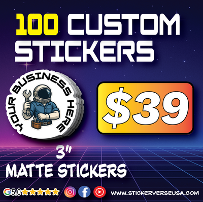 100 3" Stickers Deal
