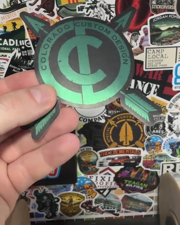 Colorado Custom Design: Chrome sticker