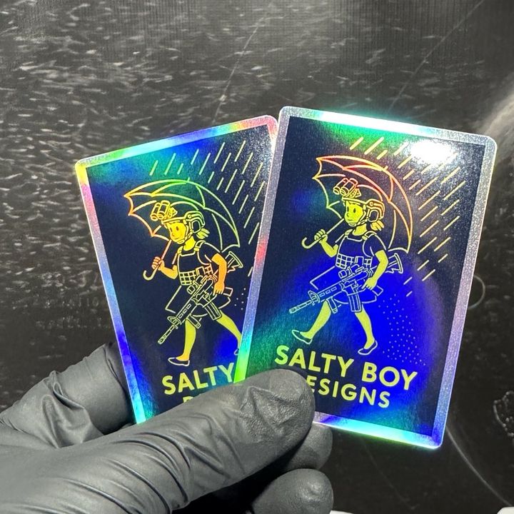Salty Boy Designs: Holographic sticker