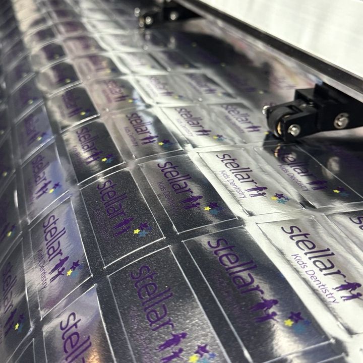 Stellar Kids Dentistry: Chrome, fresh off the cutter sticker